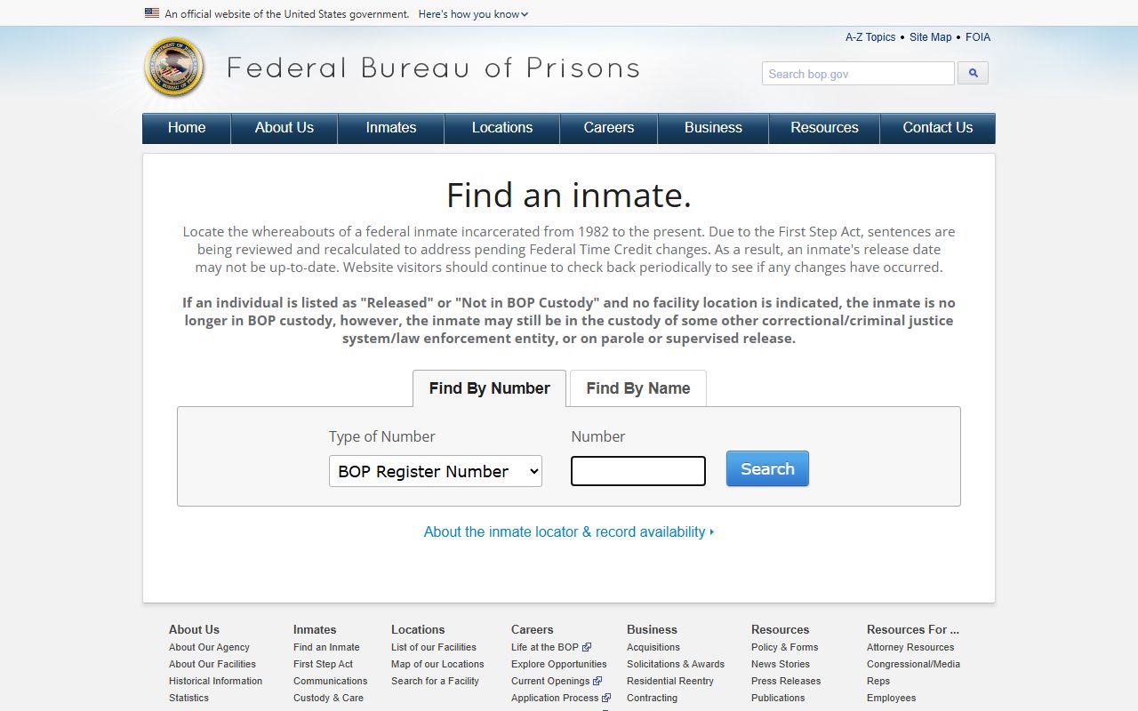 Fulton County jail mugshots federal BOP locator difference